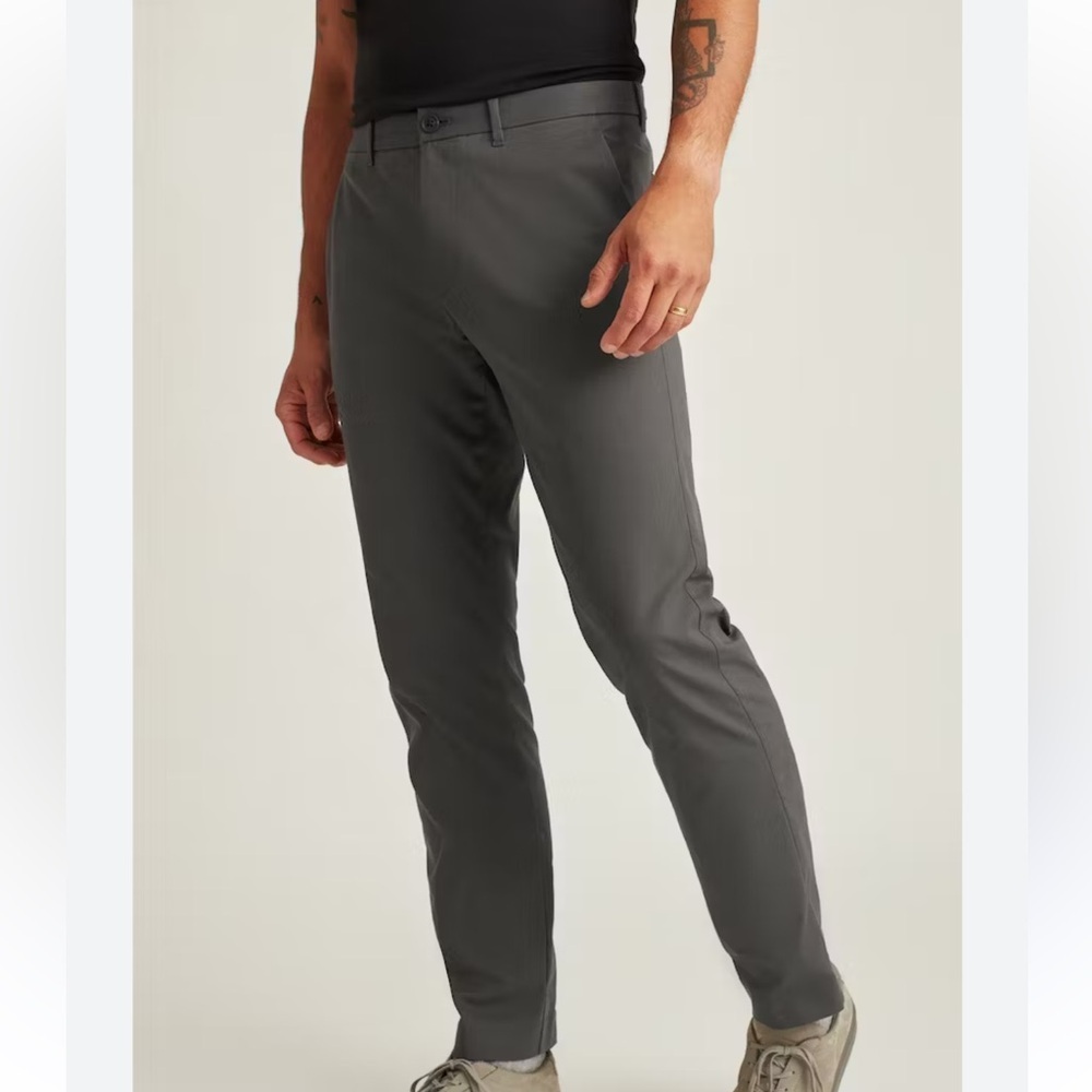 Bonobos Tech Chinos Men's Casual Stretch Pants Grey Performance Wear Size 30x34